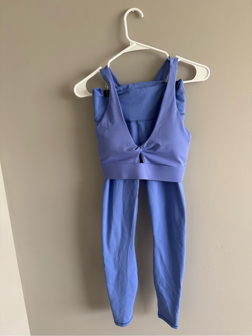 Fabletics Women's Lavender Blue Active Matching Set - Sleeveless V-Neck